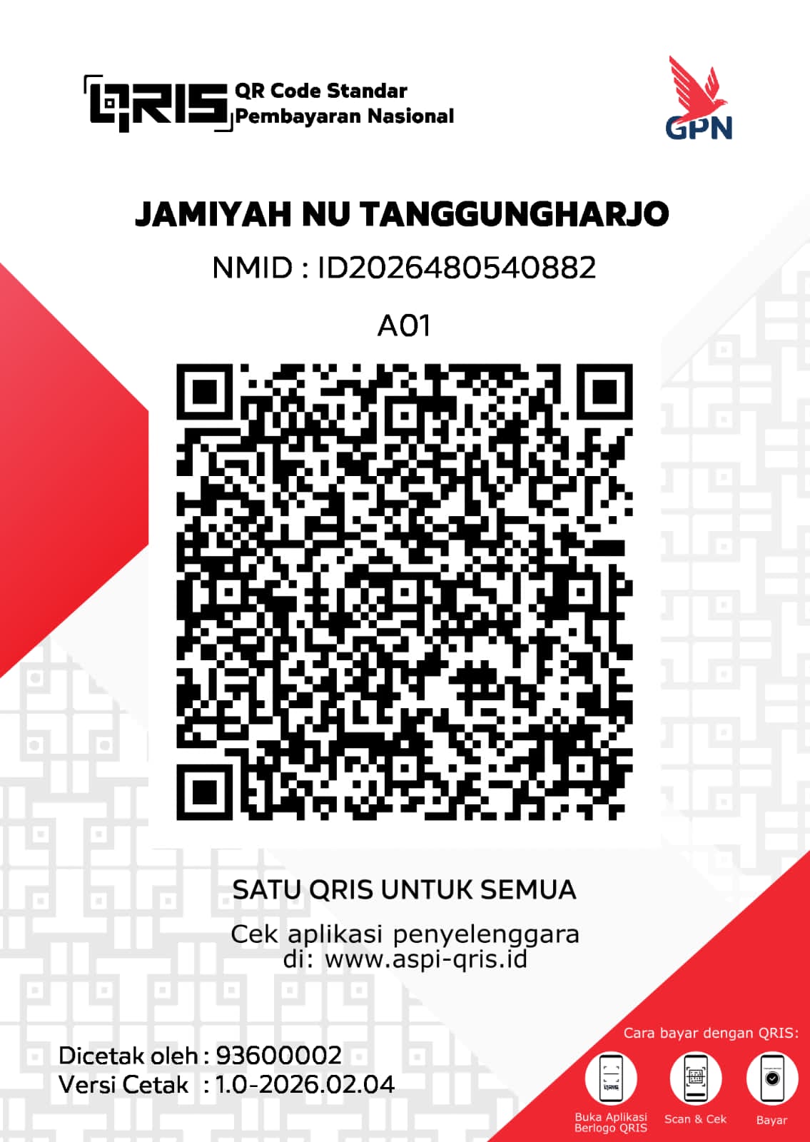 QRIS JAMIYAH NU